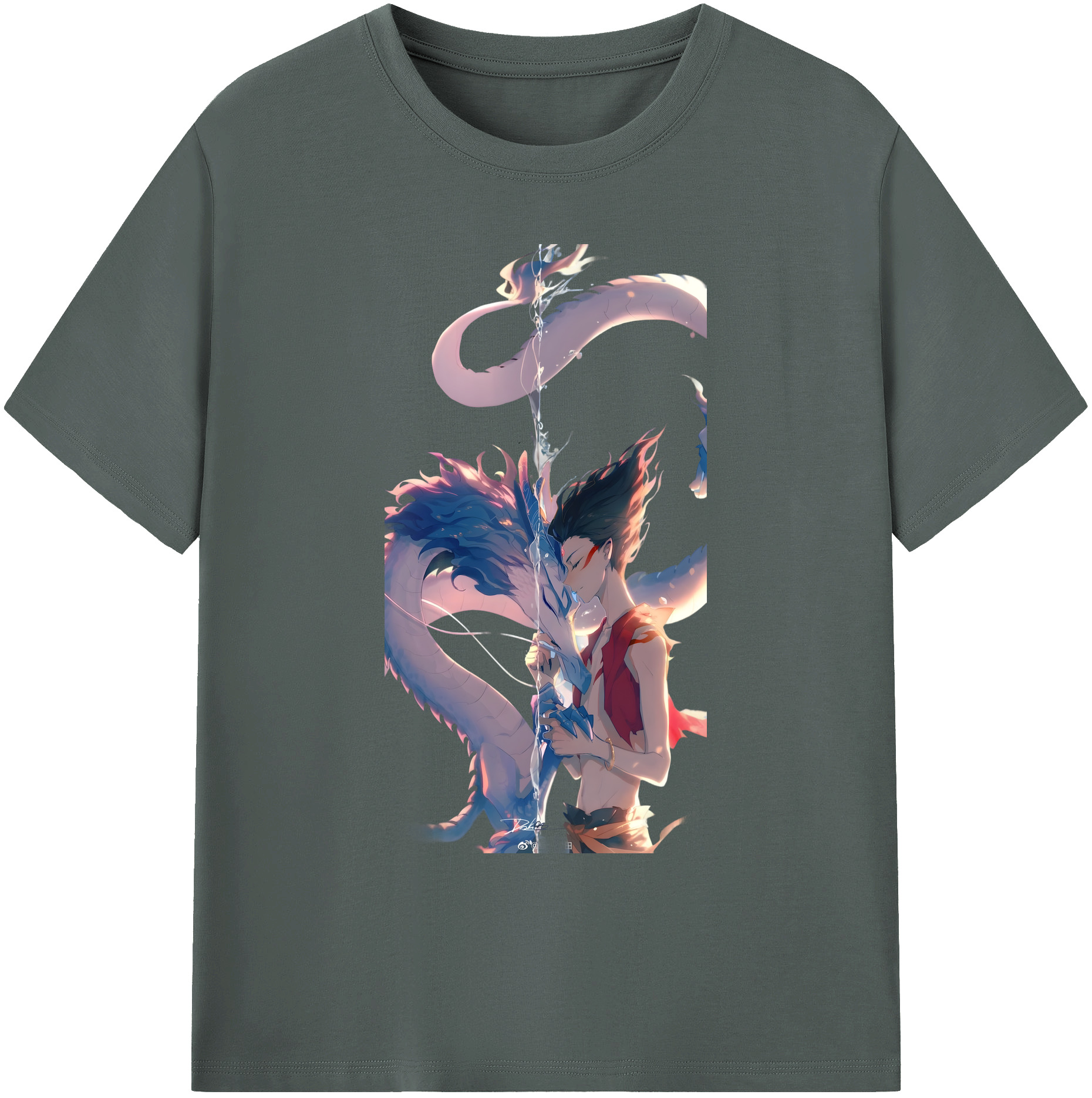 （画像用） Ne Zha 2 ナタ 魔童の大暴れ 綿100％ メンズ半袖Tシャツ｜肌触りやわらか＆通気性